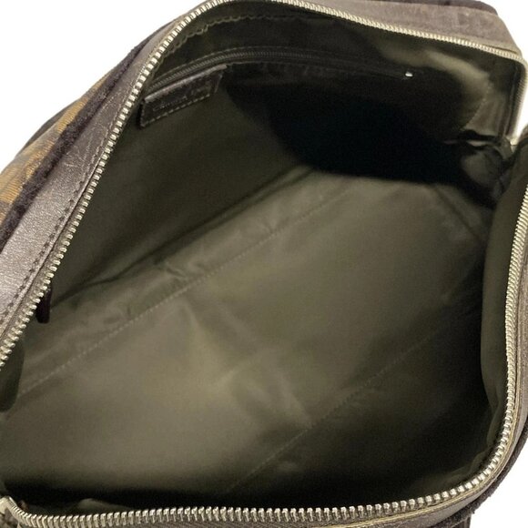 Auth DIOR/ChristianDior Romantique CPF44865 Dark Brown Brown PVC Leather Velour - Picture 15 of 16